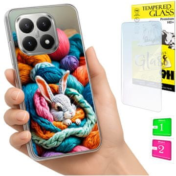 shumee Ovitek za Xiaomi 15T FOTO zadnja stran grafike zajec + 9H steklo