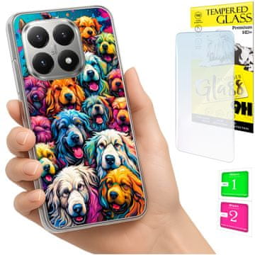 shumee Ovitek za Xiaomi 15T FOTO zadnja stran grafike za pse + 9H STEKLO