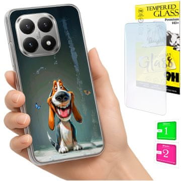 shumee Ovitek za Xiaomi 15T FOTO zadnja stran grafike pes + 9H STEKLO