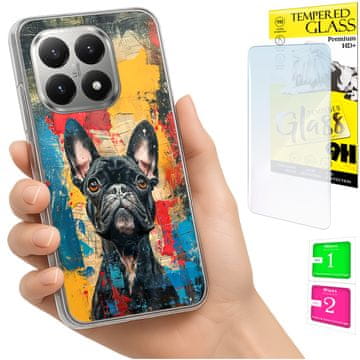 shumee Ovitek za Xiaomi 15T FOTO zadnja stran grafike pes + 9H STEKLO