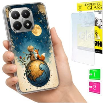 shumee Ovitek za Xiaomi 15T FOTO zadnja stran grafike Lisek + 9H STEKLO