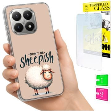 shumee Ovitek za Xiaomi 15T FOTO zadnja stran grafike ovce + 9H STEKLO