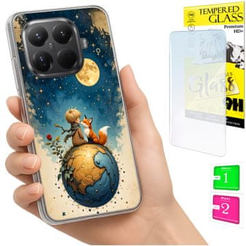 shumee Ovitek za Xiaomi 15T Pro FOTO zadnja stran grafike Lisek + 9H STEKLO