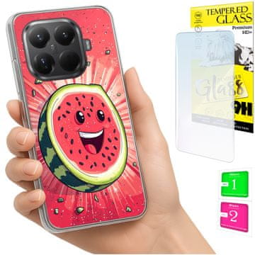 shumee Ovitek za Xiaomi 15T Pro FOTO zadnja stran grafike lubenica + 9H STEKLO
