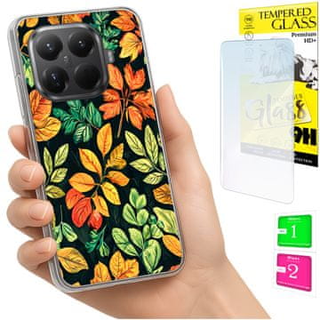 shumee Ovitek za Xiaomi 15T Pro FOTO zadnja stran grafike listi + 9H STEKLO