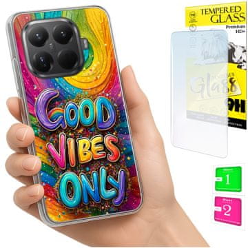 shumee Ovitek za Xiaomi 15T Pro FOTO zadnja stran grafike Vibes + 9H STEKLO