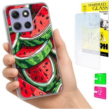 shumee Ovitek za Motorola Moto G86 Power FOTO ovitek lubenica + 9H STEKLO