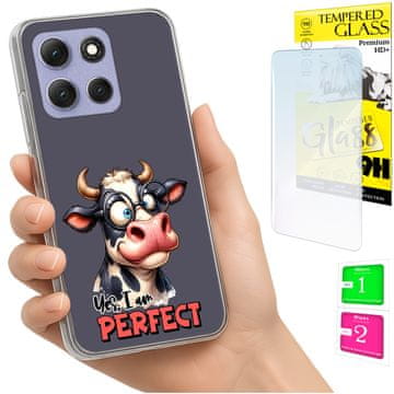 shumee Ovitek za Motorola Moto G86 Power FOTO ovitek slon + 9H steklo