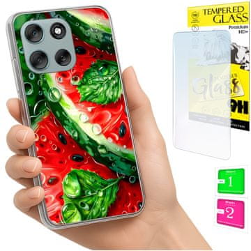 shumee Ovitek za Motorola Moto G56 FOTO zadnja stran grafike lubenica + STEKLO