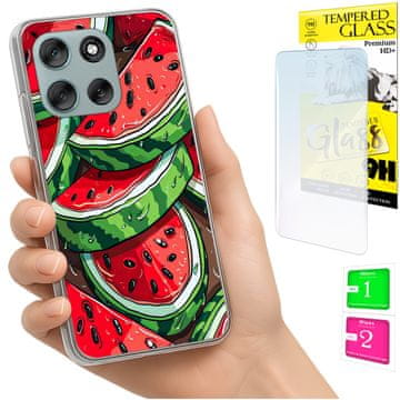 shumee Ovitek za Motorola Moto G56 FOTO zadnja stran grafike lubenica + STEKLO