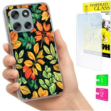 shumee Ovitek za Motorola Moto G56 FOTO zadnja stran grafike listi + STEKLO