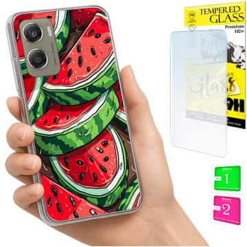 shumee Ovitek za Motorola Moto G06 / G06 Power - zadnji ovitek lubenica + STEKLO