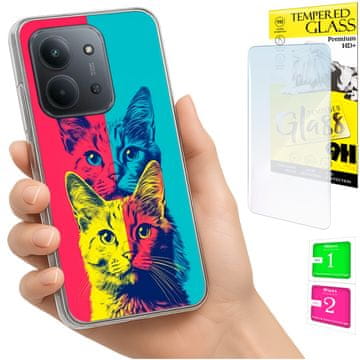 shumee Ovitek za Xiaomi Redmi 15C 5G 173mm / Poco C85 ovitek z zaščitnim ovitko in 9H steklom