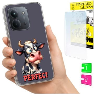 shumee Ovitek za Xiaomi Redmi 15C 5G 173mm / Poco C85, hrbtna stran, slon + 9H steklo