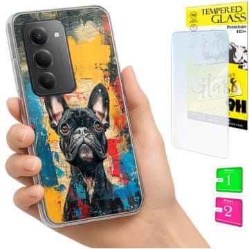 shumee Ovitek za Xiaomi Redmi 15 4G / 5G 169mm ovitek zadnji ovitek pes + STEKLO