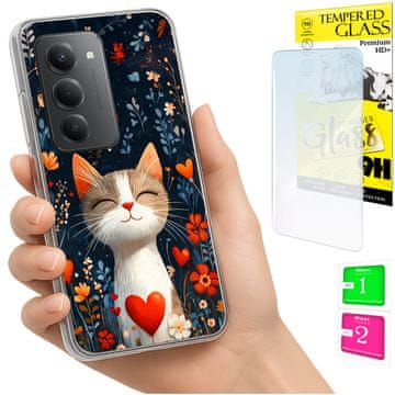 shumee Ovitek za Xiaomi Redmi 15 4G / 5G 169mm zadnji ovitek mucek + STEKLO