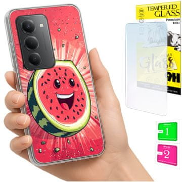 shumee Ovitek za Xiaomi Redmi 15 4G / 5G 169 mm zadnji ovitek lubenica + STEKLO