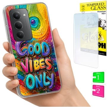 shumee Ovitek za Xiaomi Redmi 15 4G / 5G 169 mm ovitek zadnji ovitek Vibes + STEKLO
