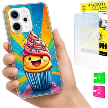 shumee Ovitek za Oppo Reno 14F / 14 FS 5G FOTO torta + STEKLO