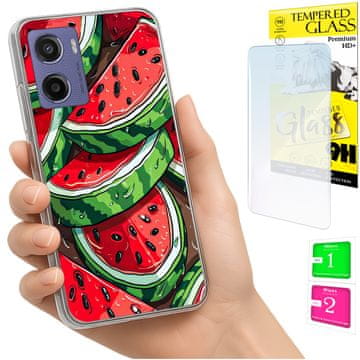 shumee Ovitek za Motorola Moto E15 / Moto G05 FOTO ovitek lubenica STEKLO