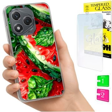 shumee Ovitek za Honor 400 Lite FOTO na hrbtni strani grafike lubenice + 9H STEKLO