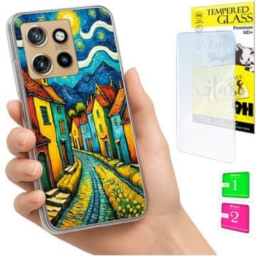 shumee Ovitek za Motorola Edge 50 Neo FOTO zadnja stran ART + 9H STEKLO