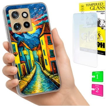 shumee Ovitek za Motorola Edge 50 Neo FOTO zadnja stran umetniško + 9H steklo