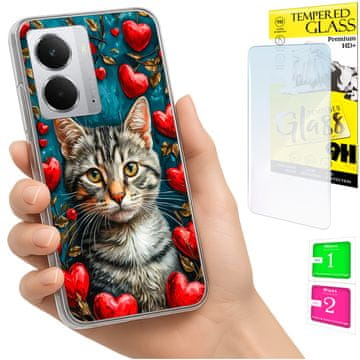 shumee Ovitek za Realme 14 5G / 14T 5G FOTO ovitek z motivom mucka + 9H steklo