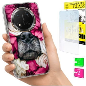 shumee Ovitek za Honor Magic7 Lite FOTO zadnja stran grafike pes + STEKLO
