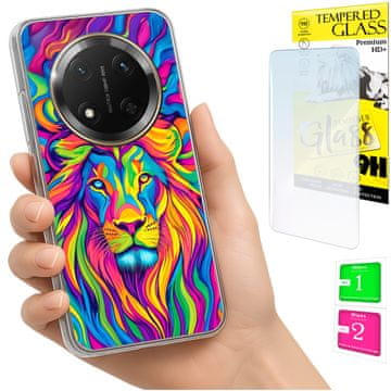 shumee Ovitek za Honor Magic7 Lite FOTO zadnja stran grafike lev + STEKLO