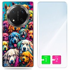 shumee Ovitek Honor Magic7 Lite FOTO zadnja stran grafike psi + STEKLO