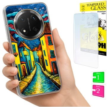 shumee Ovitek za Honor Magic7 Lite FOTO ovitek zadnja stran grafike umetniško delo + STEKLO