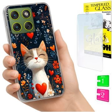 shumee Ovitek za Motorola Edge 70 FOTO zadnja stran grafike mucek + STEKLO