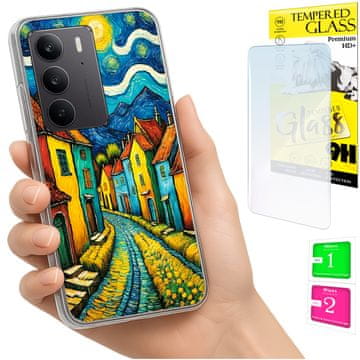 shumee Ovitek za Realme C75 / 14X 5G FOTO zadnja stran ART + 9H STEKLO