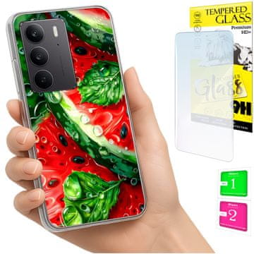 shumee Ovitek za Realme C75 / 14X 5G FOTO ovitek lubenica + 9H STEKLO