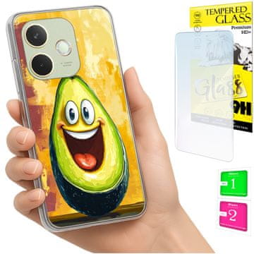 shumee Ovitek za Oppo A5 Pro FOTO zadnja stran grafike Avokado + 9H STEKLO