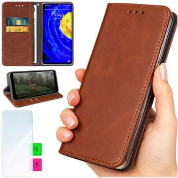 shumee Denarnica za Honor 400 Lite - rjav ovitek BLUEMOON