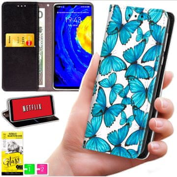 shumee Denarnica za Motorola Moto G56 - BLUEMOON Cover Print + 9H GLASS