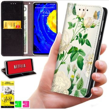 shumee Denarnica za Xiaomi 15T - ovitek BLUEMOON s potiskom + 9H steklo