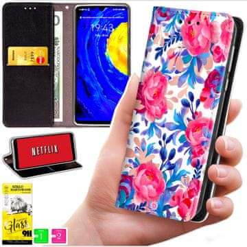 shumee Denarnica za Xiaomi 15T - ovitek BLUEMOON s potiskom + 9H steklo