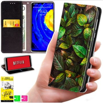 shumee Denarnica za Xiaomi 15T - ovitek BLUEMOON s potiskom + 9H steklo
