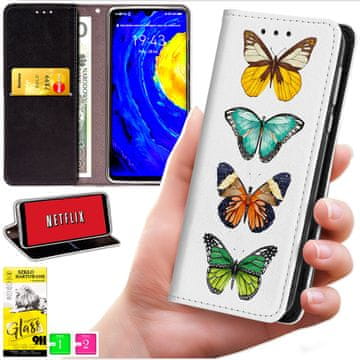 shumee Denarnica za Samsung Galaxy A36 / A56 - ovitek BLUEMOON s potiskom + 9H steklo