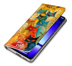 shumee Denarnica za Honor Magic8 Lite - ovitek BLUEMOON s potiskom + 9H steklo