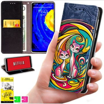 shumee Denarnica za Xiaomi Redmi 15C 5G 173mm / Poco C85 - BLUEMOON ovitek s potiskom + 9H steklo
