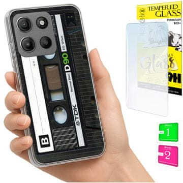 shumee Ovitek za Motorola Moto G15 / G15 Power zadnji ovitek + STEKLO