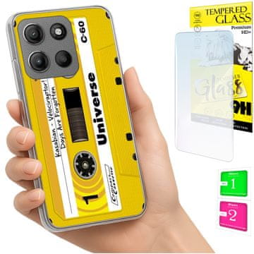 shumee Ovitek za Motorola Moto G15 / G15 Power zadnji ovitek + STEKLO