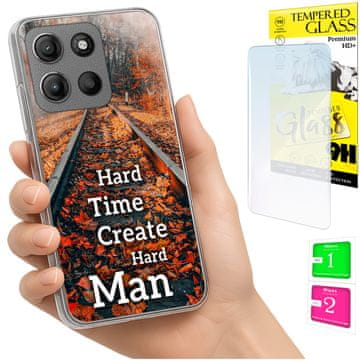 shumee Ovitek za Motorola Moto G15 / G15 Power zadnji ovitek + STEKLO