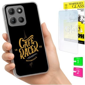 shumee Ovitek za Motorola Moto G15 / G15 Power zadnji ovitek + STEKLO