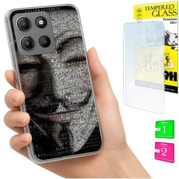 shumee Ovitek za Motorola Moto G15 / G15 Power zadnji ovitek + STEKLO