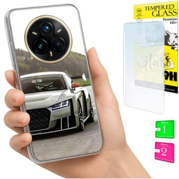 shumee Ovitek za Realme 14 Pro+ 5G / 14 Pro Plus 5G zadnji pokrov + 9H steklo